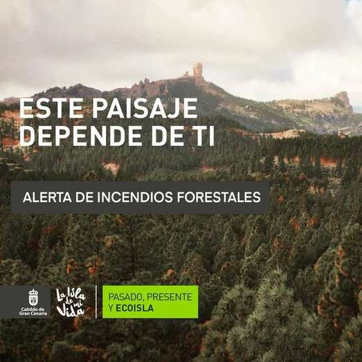 La Isla alcanzará hoy miércoles y mañana jueves los 37 grados de temperatura en las cumbres, el este, el sur y el oeste, lo que le sitúa en nivel naranja de aviso y riesgo importante de incendios / TA